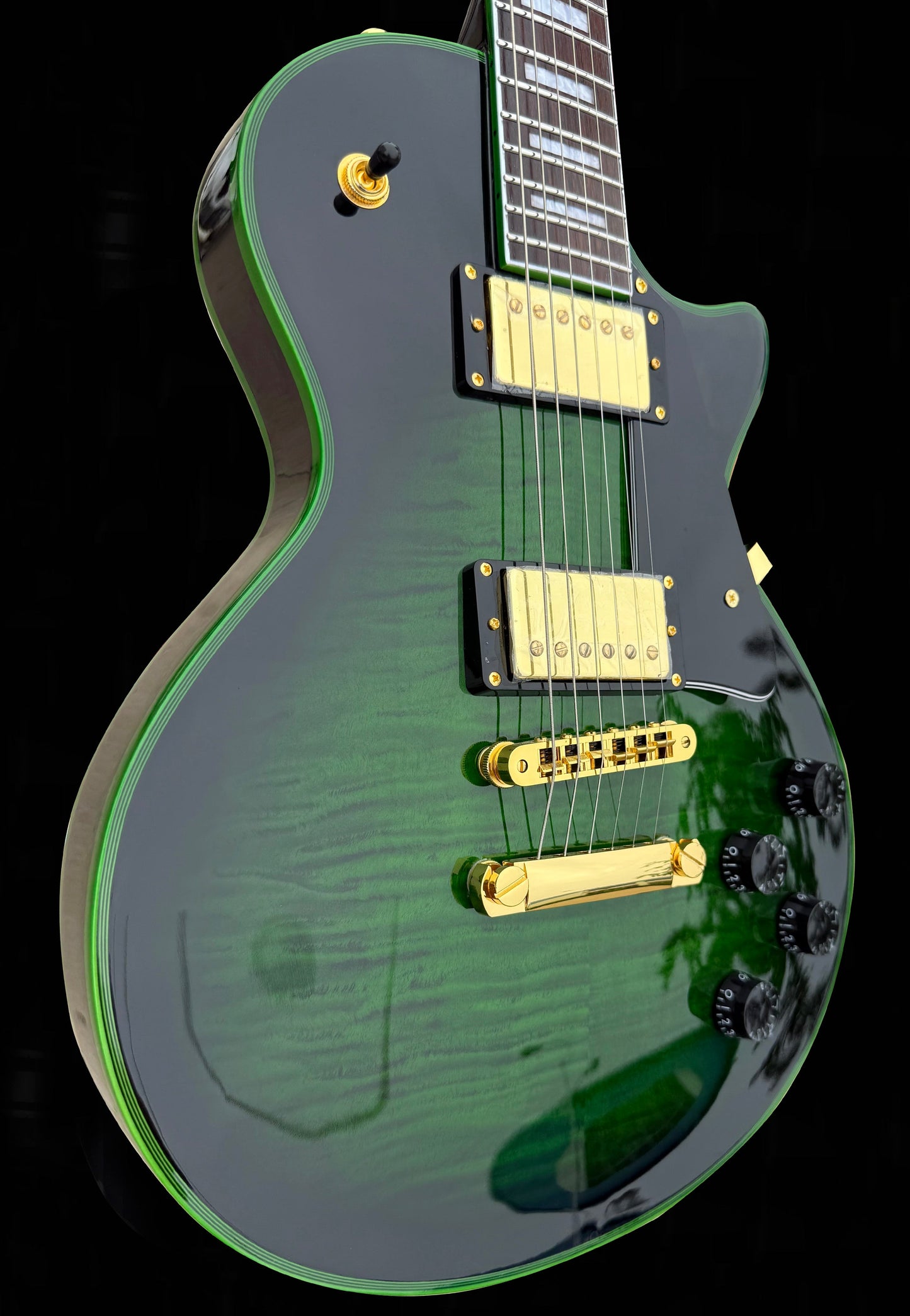 New Firefly FFSPS Electric Guitars (Green Bat Color )