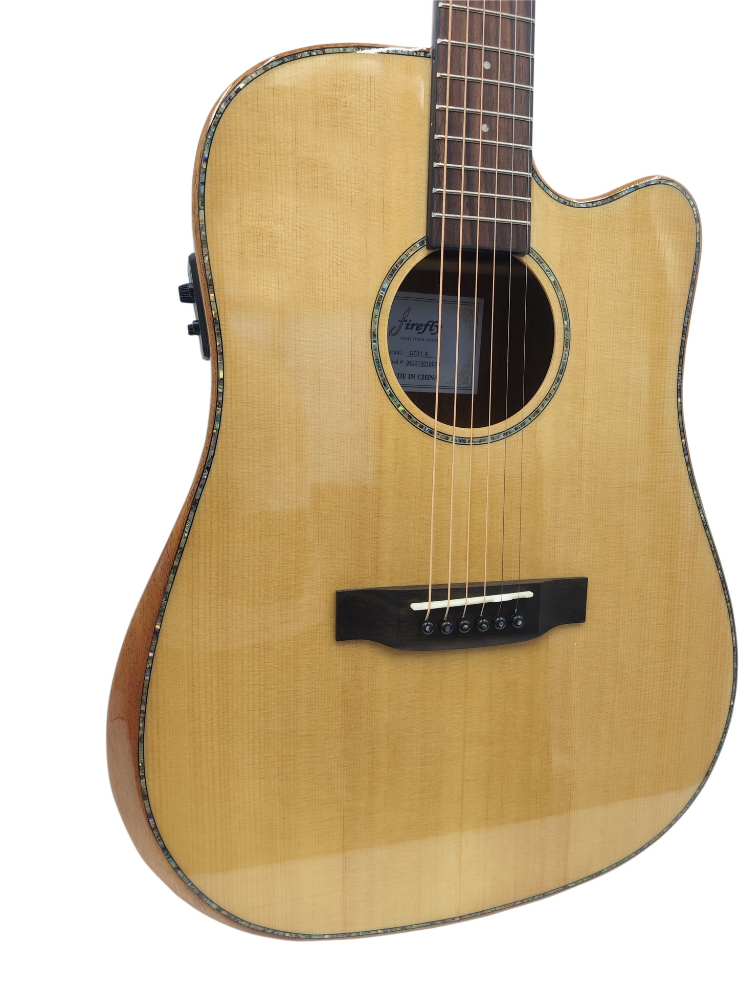 New Firefly GT01-E Thinline Acoustic guitar with Fishman Presys EQ