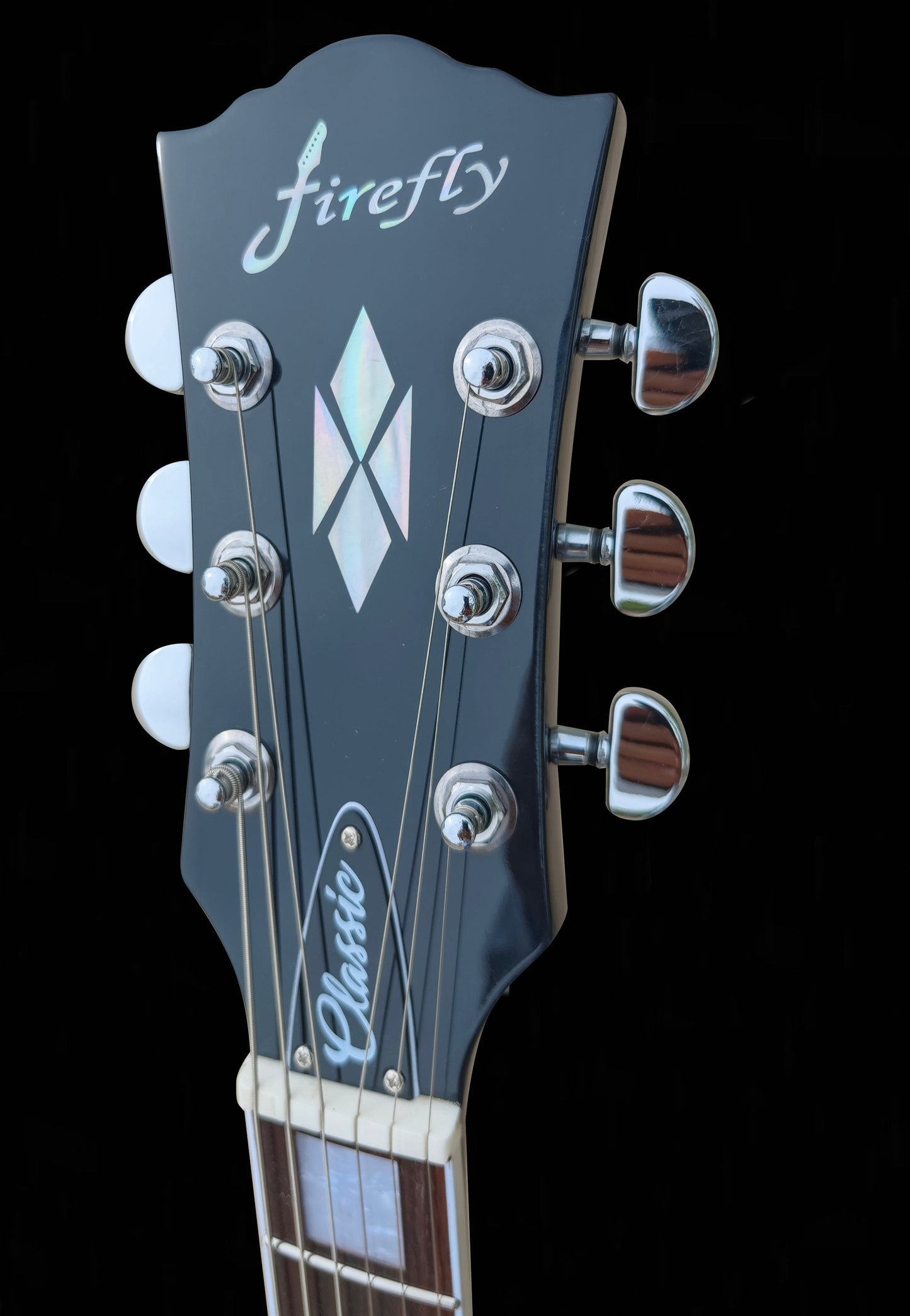 Promotion!Firefly FFTC Transparent Silver Color Solid Body Electric Guitar