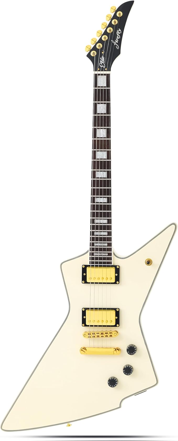 Firefly FFLX Solid Body Electric Guitar,Mahogany Guitar body,Stainless steel and ball end frets,rosewood fretboard(Black Color).