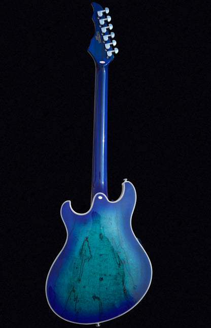 NEW Pegasus Spalted Maple Electric Guitar (Transparent Blue Color)