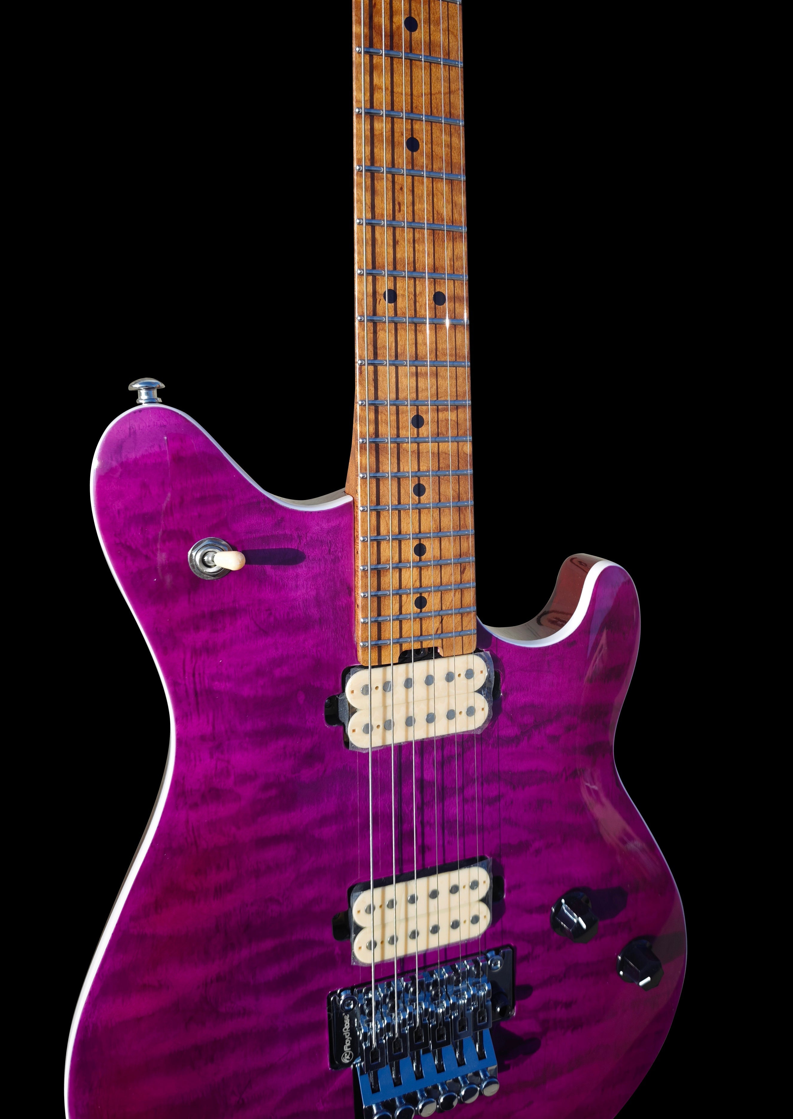 Firefly FFMN Electric Guitar With Flamed Maple Top (Purple Color)
