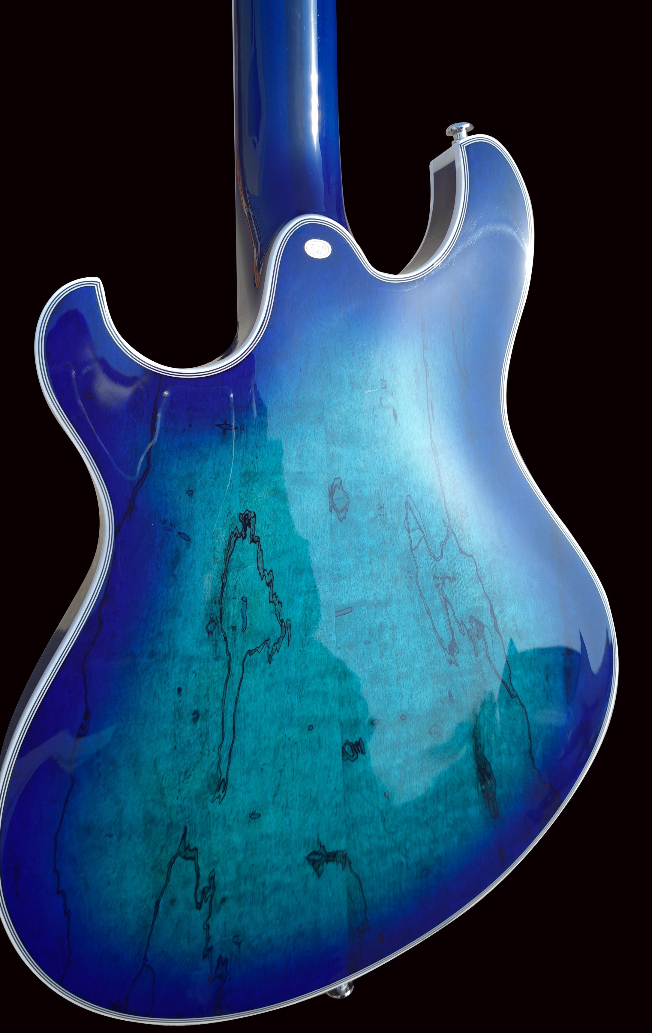 NEW Pegasus Spalted Maple Electric Guitar (Transparent Blue Color)
