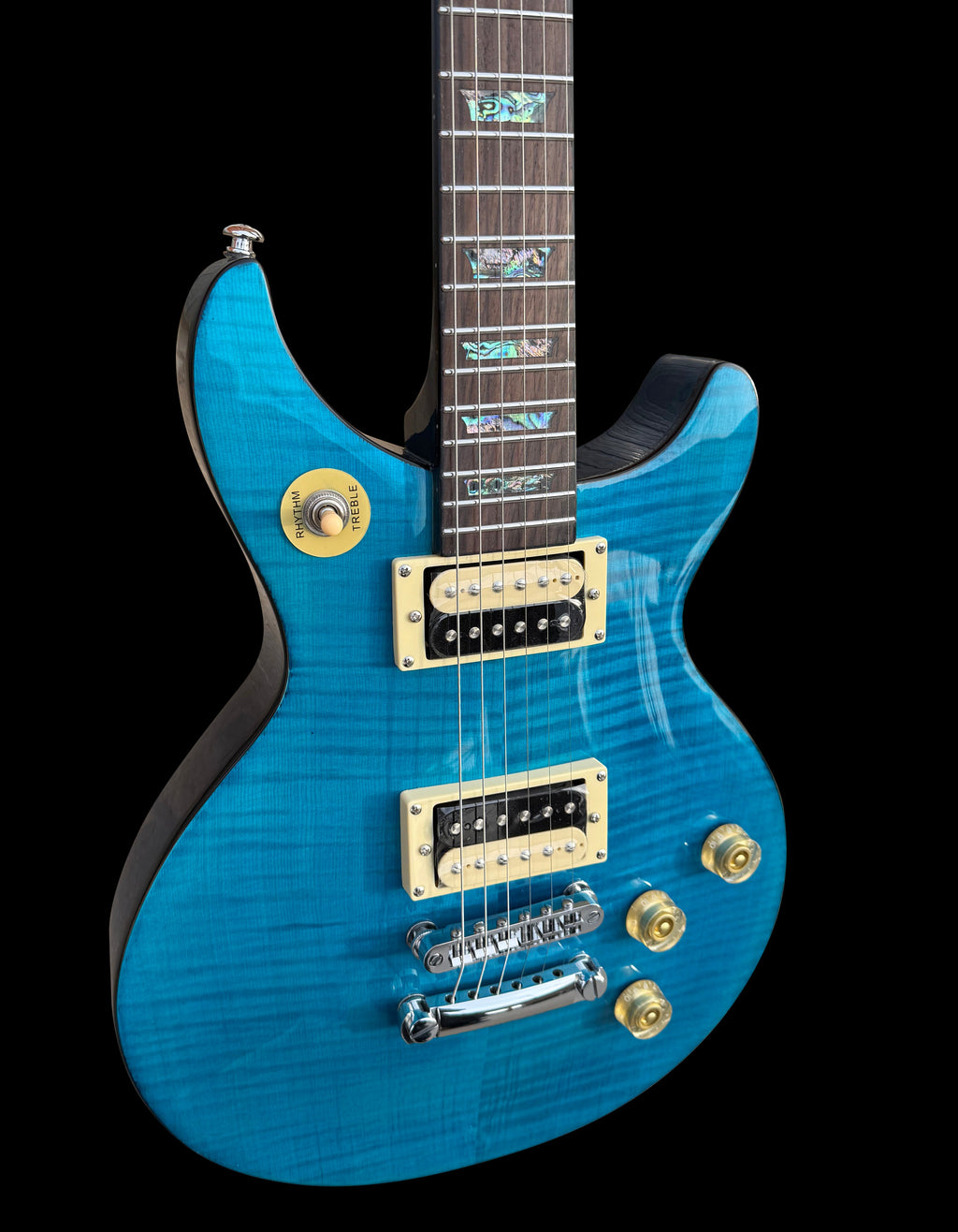 Firefly FFTC Transparent Blue Color Solid Body Electric Guitar(Transparent Blue)