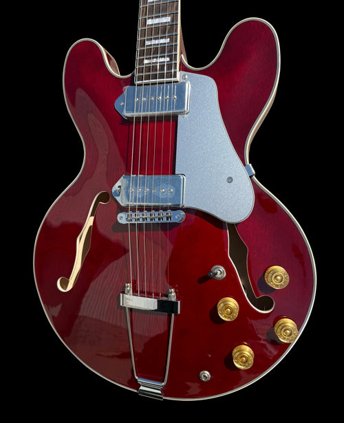 Firefly FF338PRO Full Size Semi Hollow body Electric Guitar with P90 Pickups （Red Color)