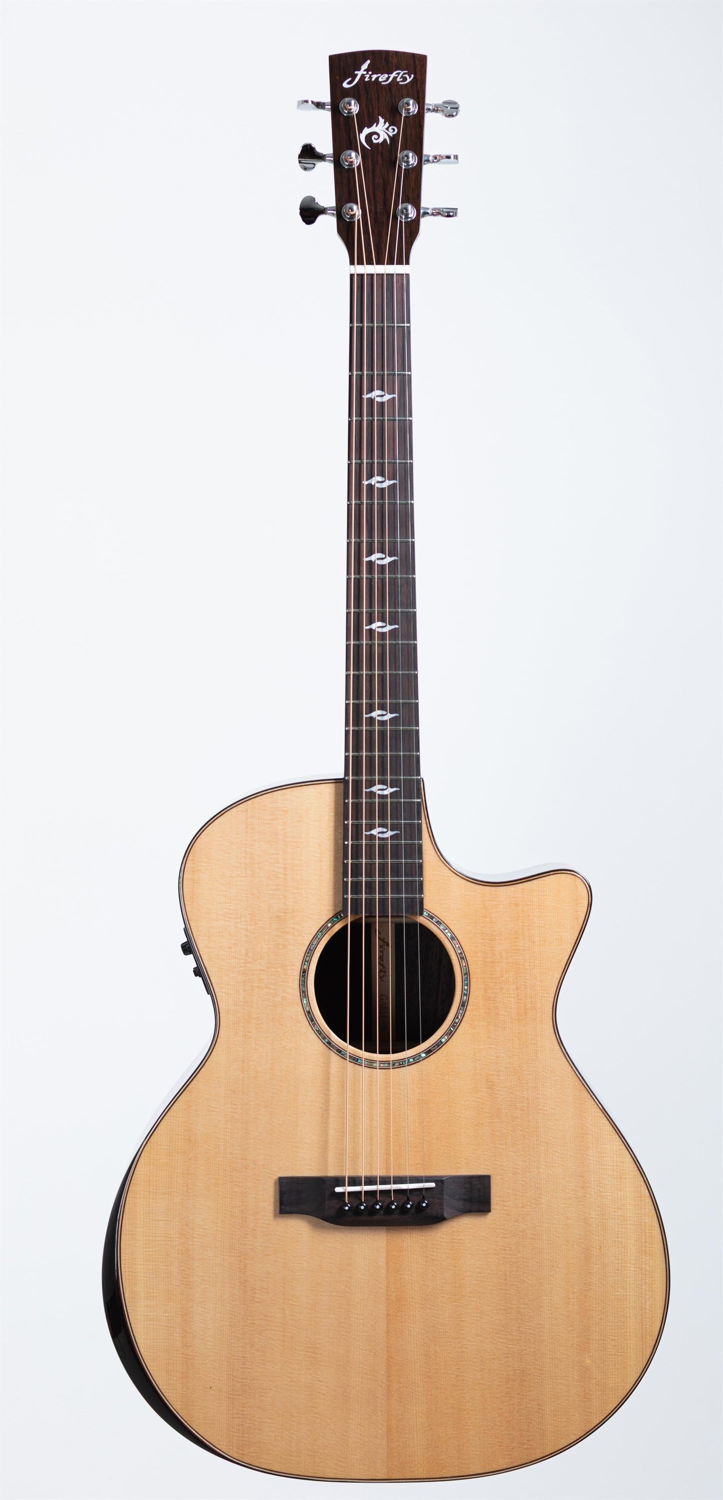 New Firefly GA814-E Acoustic Guitar With comfort cut armrest bevel and Fishman Presys EQ