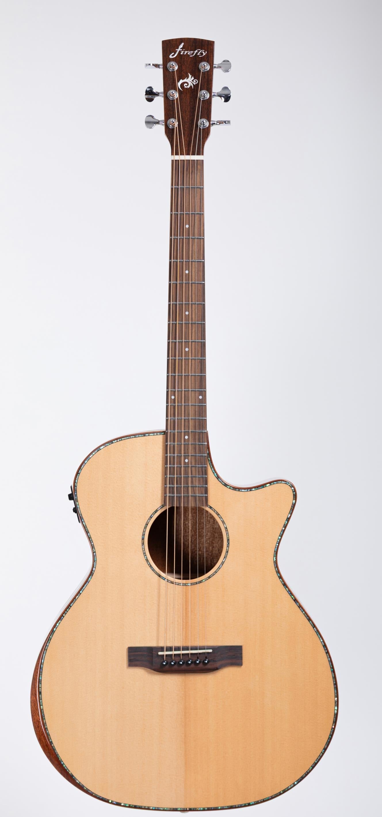 New Firefly GA01-E Acoustic Guitar With comfort cut armrest bevel and Fishman Presys EQ