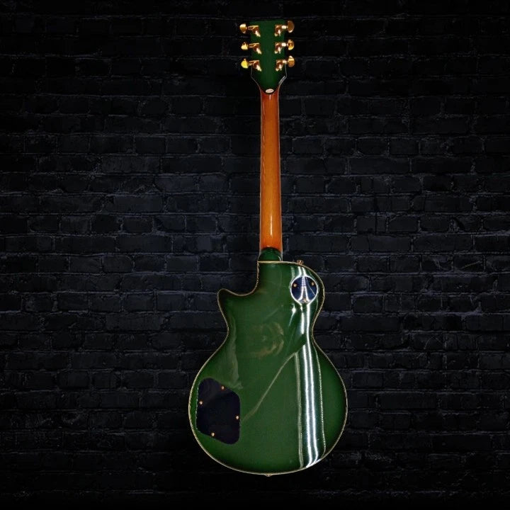 Firefly LP Style Electric Guitar Camouflage Bullseye Olive Drab