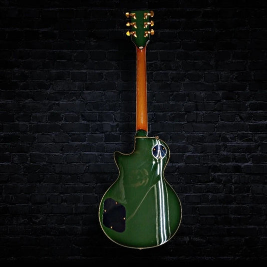 Firefly LP Style Electric Guitar Camouflage Bullseye Olive Drab